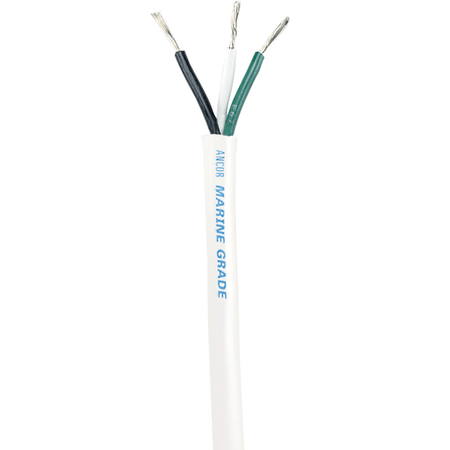 ANCOR White Triplex Cable - 12/3 AWG - Round - 100' 133310